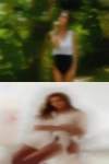 Woman looking men swinging top